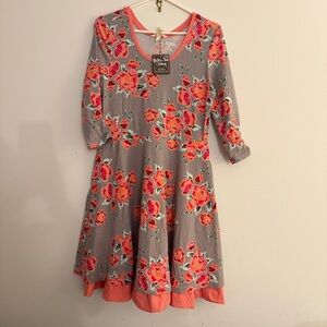 NWT Matilda Jane marzipan rose dress new with tags size large.
